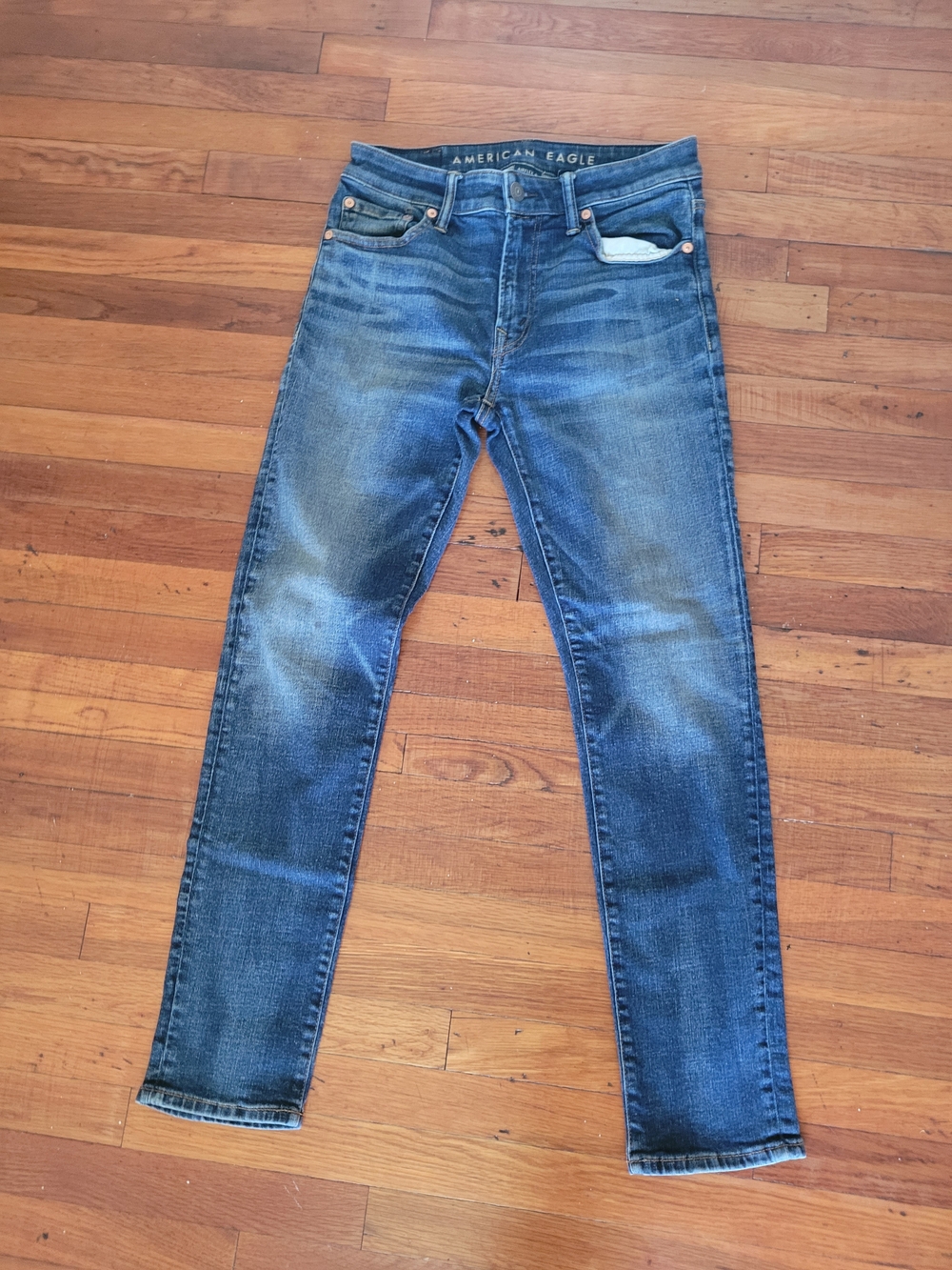 American Eagle Outfitters Men's Distressed Blue Jeans Airflex 30x30
